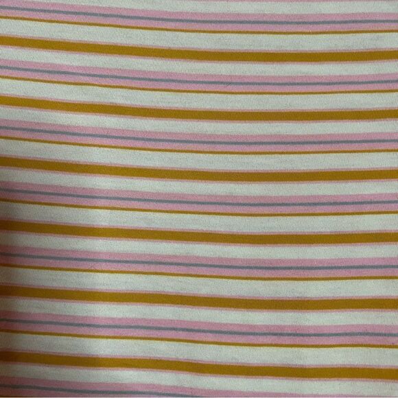 Madewell stripped ruffle long sleeve cropped shirt - Picture 10 of 14